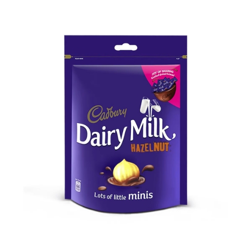 صورة كادبوري ديري ميلك بالبندق المغلف بشوكولاتةالحليب 168جم