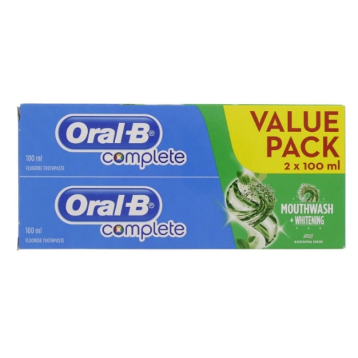 صورة أورال-بي فلورايد كامل معجون أسنان ٢ × ١٠٠ مل