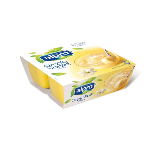 صورة ألبرو حلوى الصويا بالفانيلا 4 × 125جم