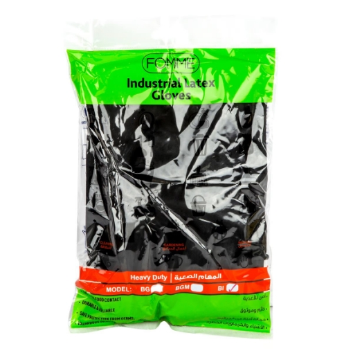 صورة فوم اندستريال لاتكس خالية من البودرة كبيرة 1 زوج