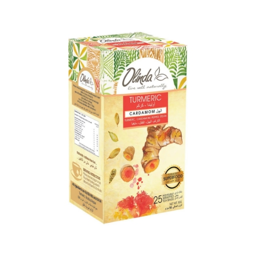 صورة أوليندا شاي الكركم و الهيل 25 كيس