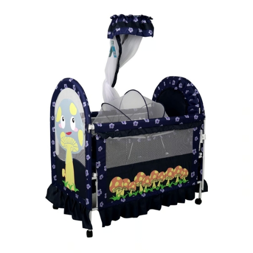 صورة First Step Baby Bed Steel P569B Dark Blue