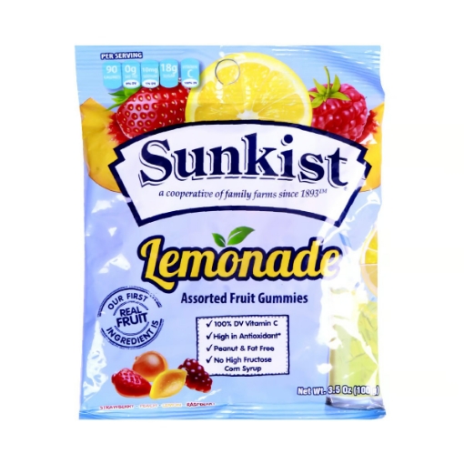 صورة Sunkist Assorted Fruit Gummies Lemonade 100g