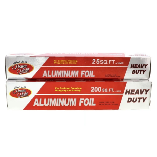 صورة هوم ميت ورق قصدير شديد التحمل 200 قدم مربع مقاس (60.9 م × 30.4 سم) + 25 قدم مربع مقاس (7.62 م × 30.4 سم)