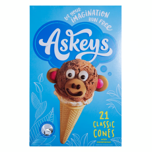 صورة اسكيز أقماع البسكويت 21 قطعة