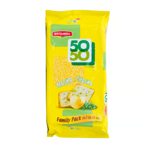 صورة بريتانيا ٥٠-٥٠ مقرمشات ٦ x ٧١ جم