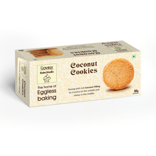 صورة لوفلي بيك ستوديو كوكيز بجوز الهند 60 جم