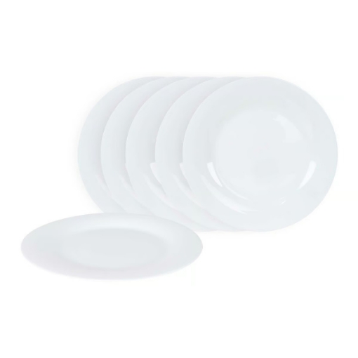 صورة شيف لاين صحن تقديم أبيض 10 بوصة - قطعة واحدة COR10WH