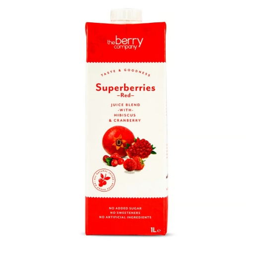 صورة ذا بيري سوبر بيريز خليط عصير العنب الأحمر مع إضافة مواد نباتية 1لتر