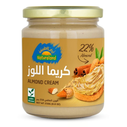 صورة أرض الطبيعة كريمة اللوز 250 جم
