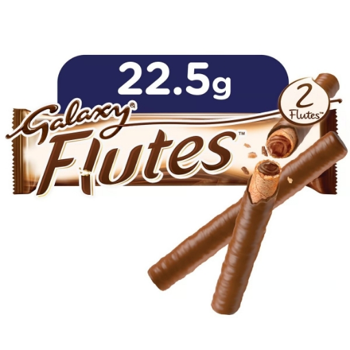 صورة Galaxy Flutes Chocolate Twin Fingers 22.5g