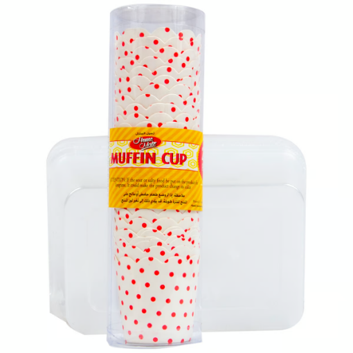 صورة هوم ميت كوب مافن ابيض 100 قطعة