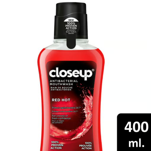 صورة Closeup Red Hot Antibacterial Mouthwash 400ml