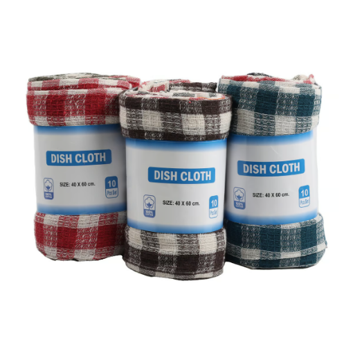 صورة Homewell Dish Cloth 40 x 60cm 10pcs Set Assorted