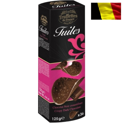 صورة تروفيت دو فرانس رقائق الشوكولاتة الداكنة المقرمشة 36 قطعة 125جم