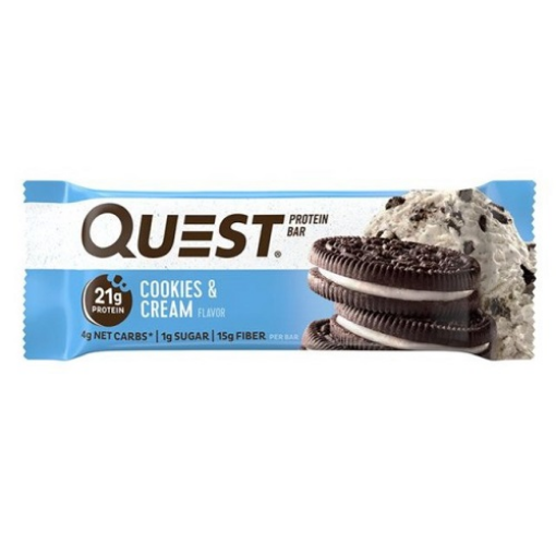 صورة كويست بار - رقائق الشوكولاتة بنكهة الكوكيز والكريمة 60جم