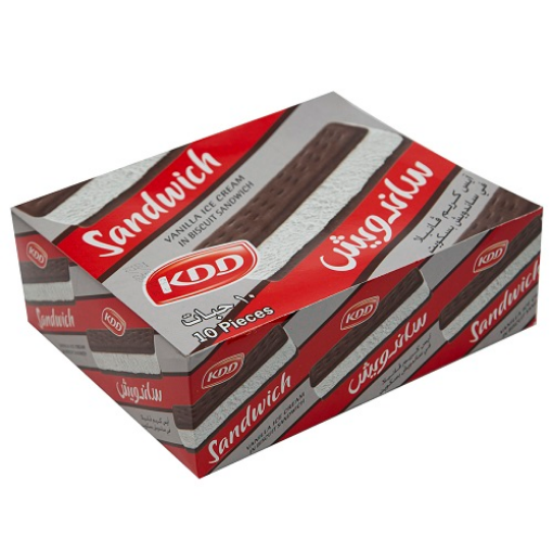 صورة كي دي دي آيس كريم ساندوتش فانيلا 10حبة