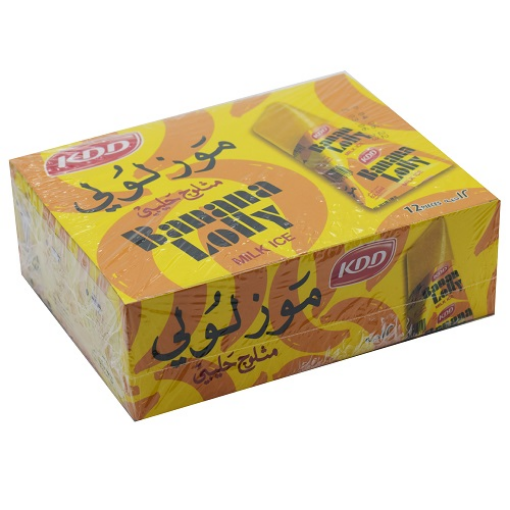 صورة كي دي دي آيس كريم مثلوج حليبي موز لولي 12حبة