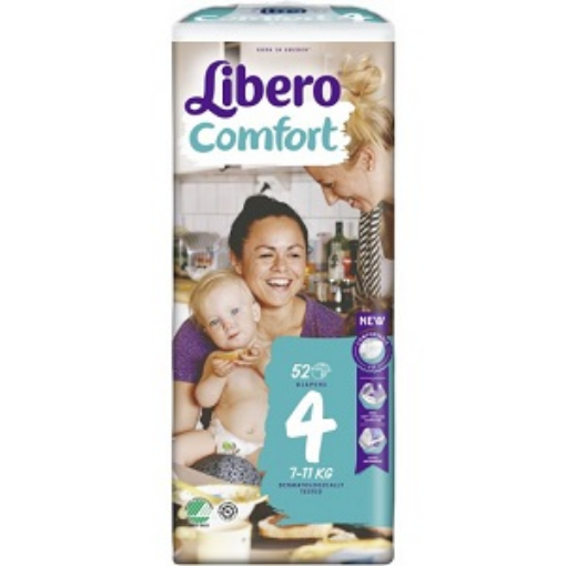 صورة ليبرو - حفاضات اطفال كومفورت رقم4 7 - 11كجم 52حبة