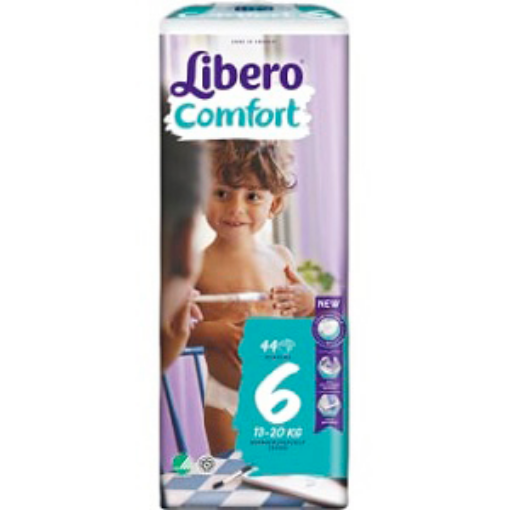 صورة ليبرو - حفاضات اطفال كومفورت رقم6 13-20كجم 44حبة