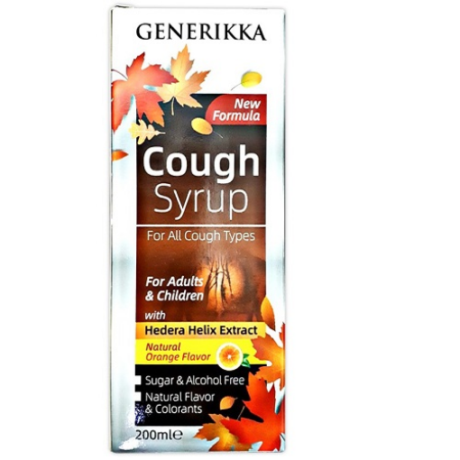 صورة جينريكا بلس - شراب مضاد للسعال بنكهة البرتقال 200مل