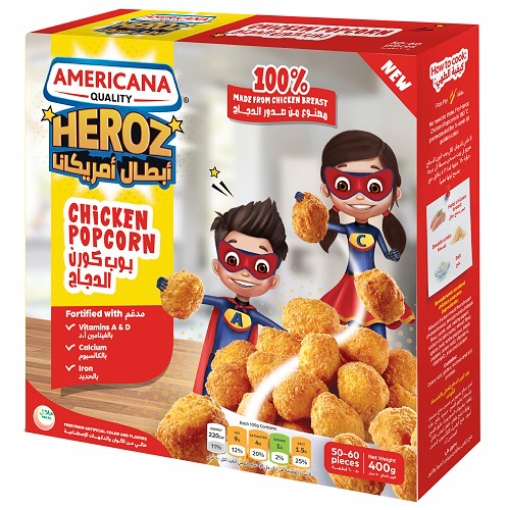 صورة امريكانا أبطال بوب كورن الدجاج 400جم