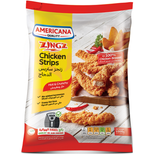 صورة امريكانا زنجز ستربس دجاج حار ومقرمش 1كجم