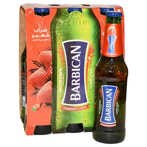 صورة بربيكان مشروب الشعير بنكهة الفراولة 325مل 6حبة