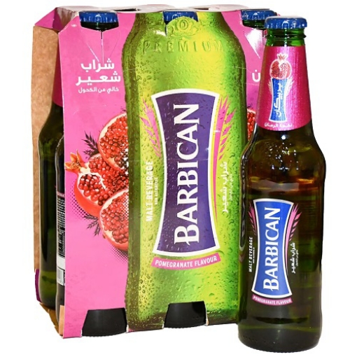 صورة بربيكان مشروب الشعير بنكهة الرمان 325مل 6حبة