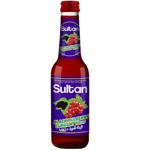 صورة سلطان مشروب فوار بنكهة التوت الأسود والزبيب 250مل