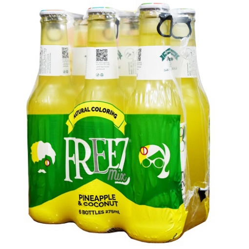 صورة فريزز مشروب اناناس وجوز الهند 275جم 6حبة