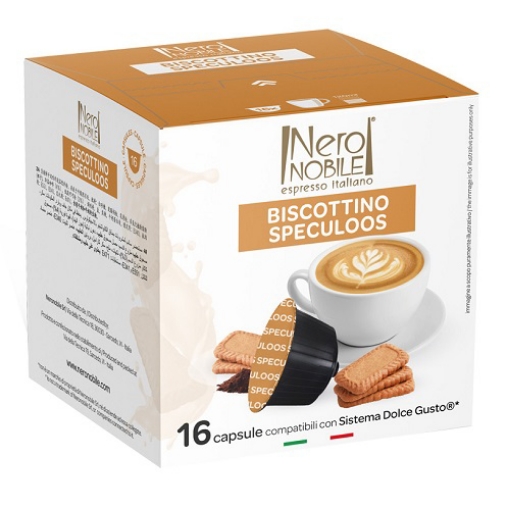 صورة نيرو نوبيل كبسولات كابتشينو بالبسكويت والقرفة 13جم 16كبسولة
