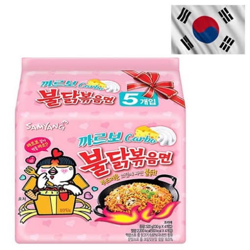 صورة ساميانج شعيرية نودلز رامن بنكهة الدجاج الحار كاربونارا 140جم 5حبة