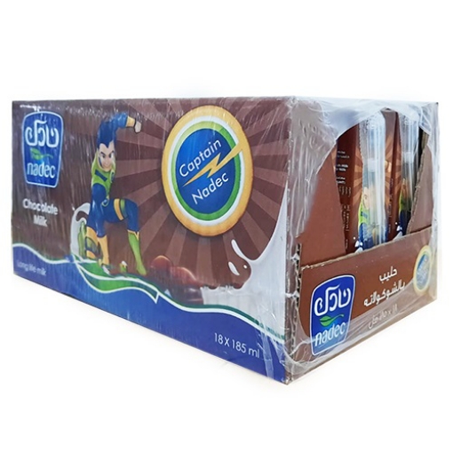 صورة نادك حليب بنكهة الشوكولاتة 185مل 18حبة