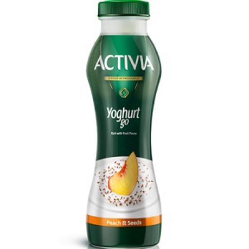 صورة اكتيفيا مشروب زبادي جو بالخوخ والحبوب 280مل