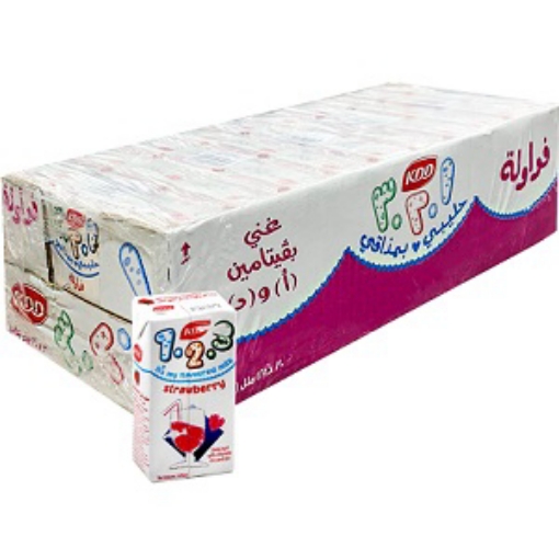 صورة كي دي دي حليب بنكهة الفراولة 125مل 30حبة