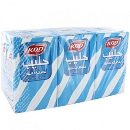 صورة كي دي دي حليب نصف الدسم طويل الامد 250مل 6حبة