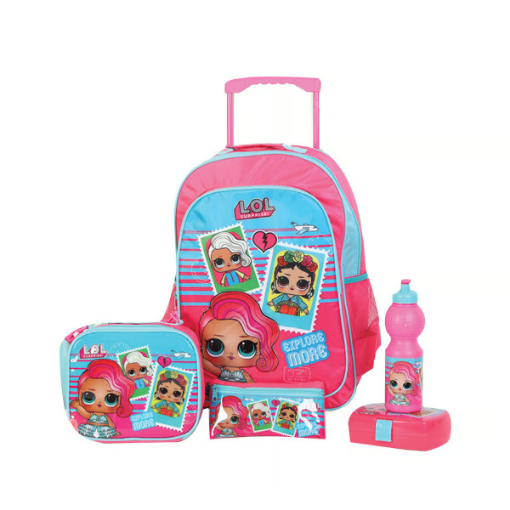 صورة شنطه مدرسيه lol 5in1 بالترولي