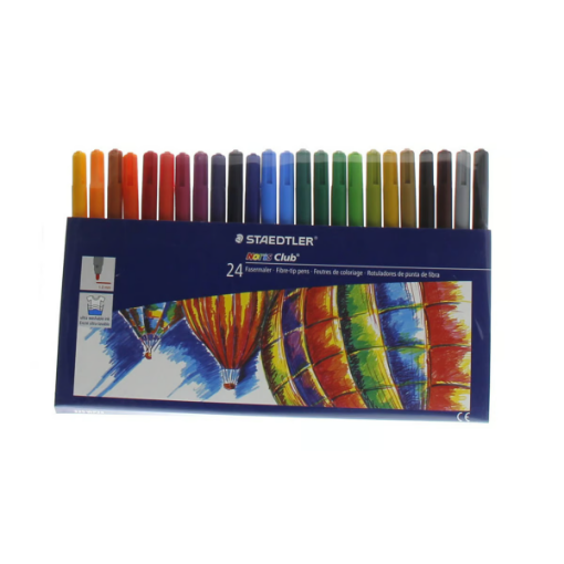 صورة إكسيل ستدلر أقلام فايبر ملونة WP24