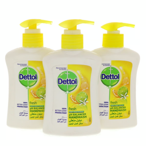 صورة ديتول غسول اليدين ...المنعش المضاد للبكتيريا 3 × 200 مل